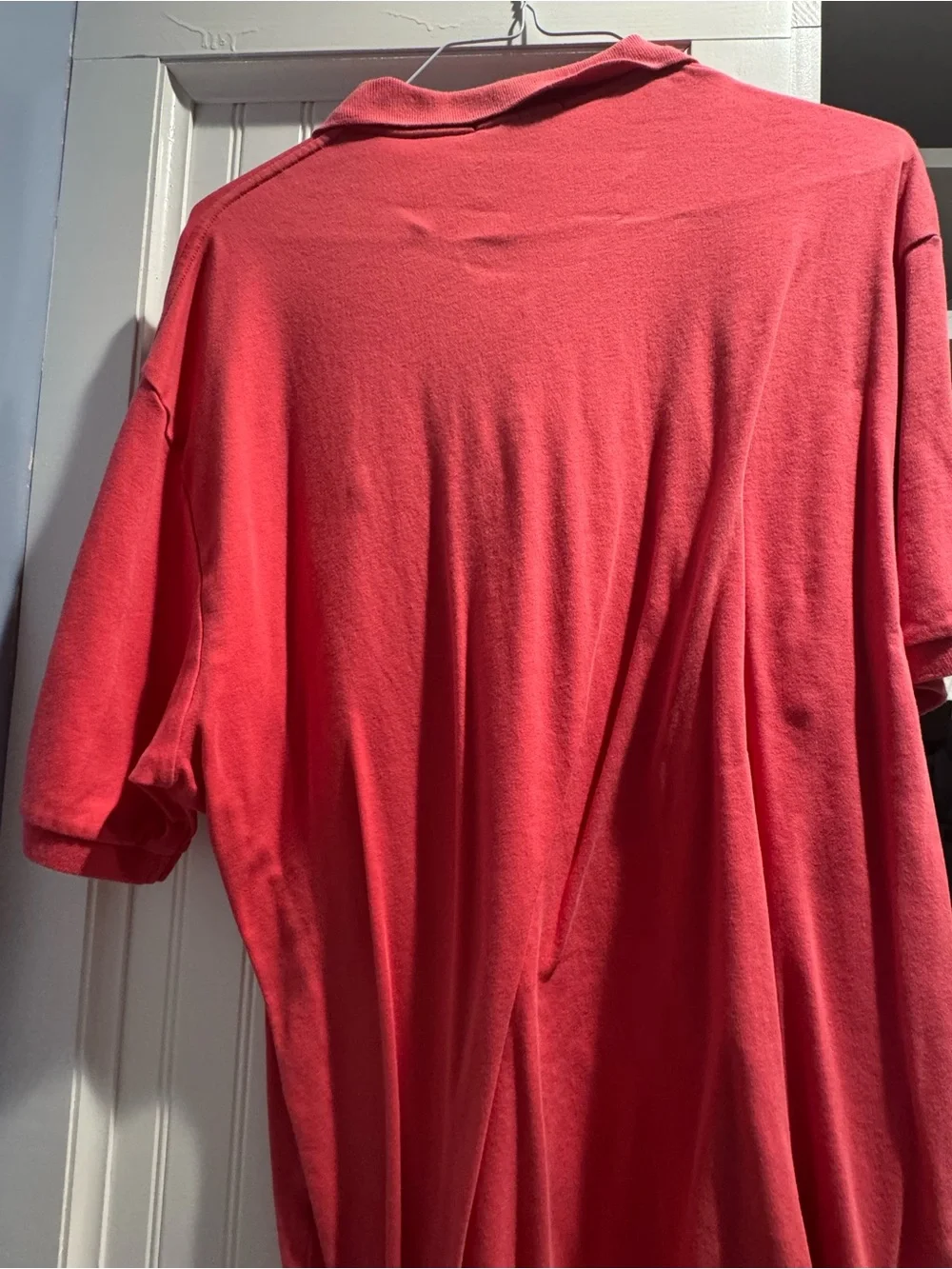 Ralph Lauren Polo Shirt in Coral Red with Navy Logo